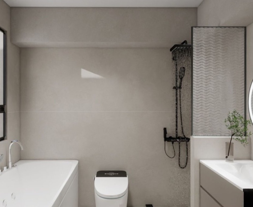 Common bath — tub & shower