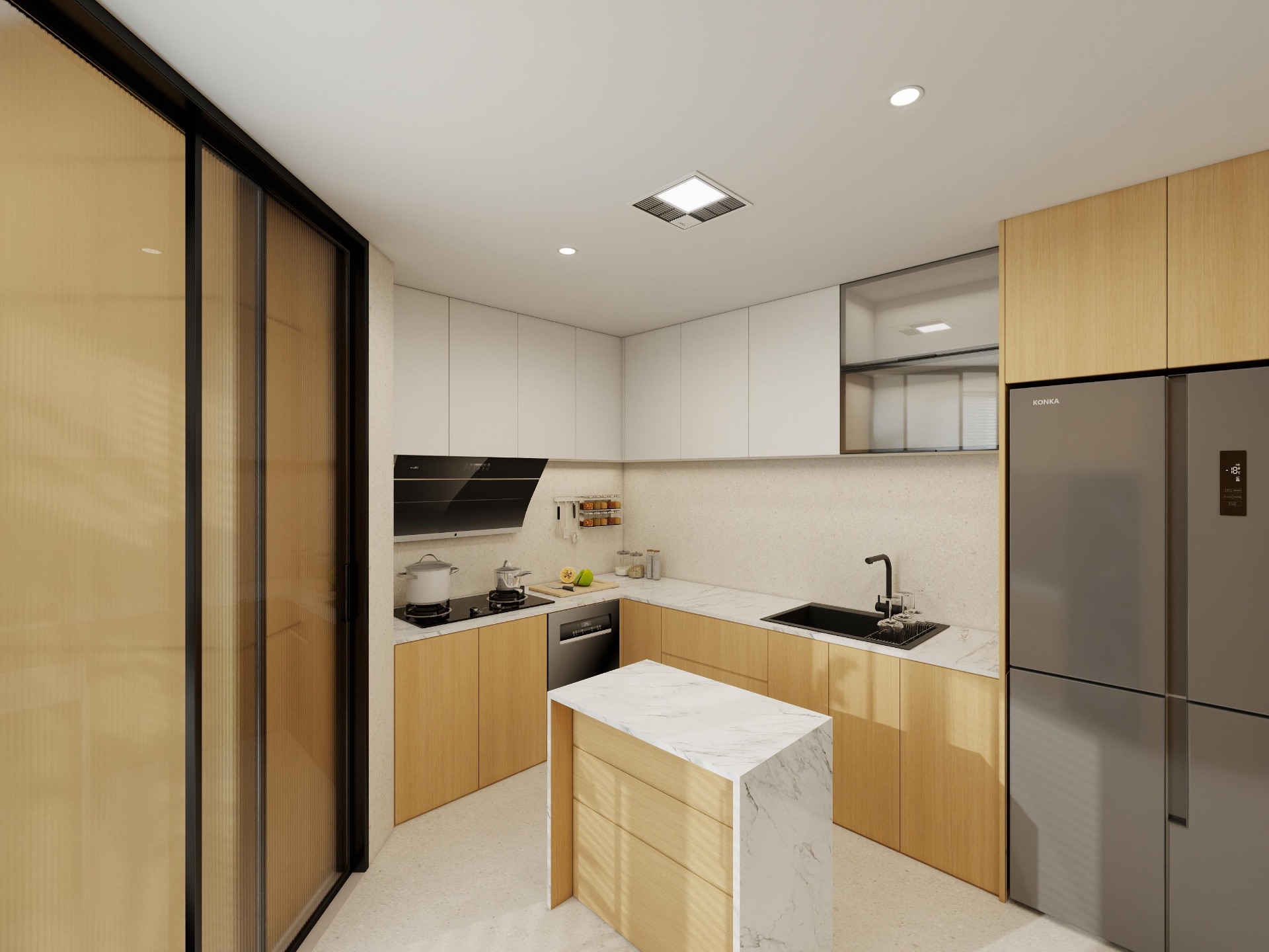 Kitchen — appliances & countertop