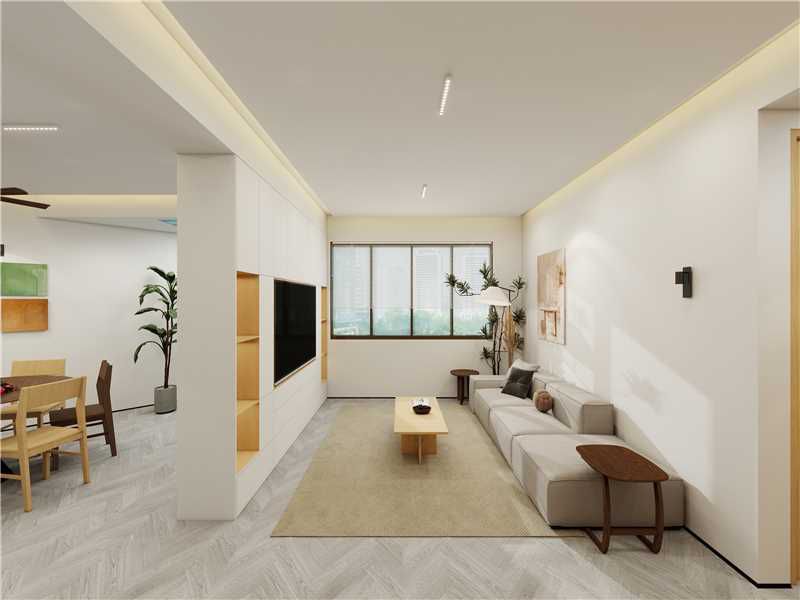 Living — full view, dining beyond