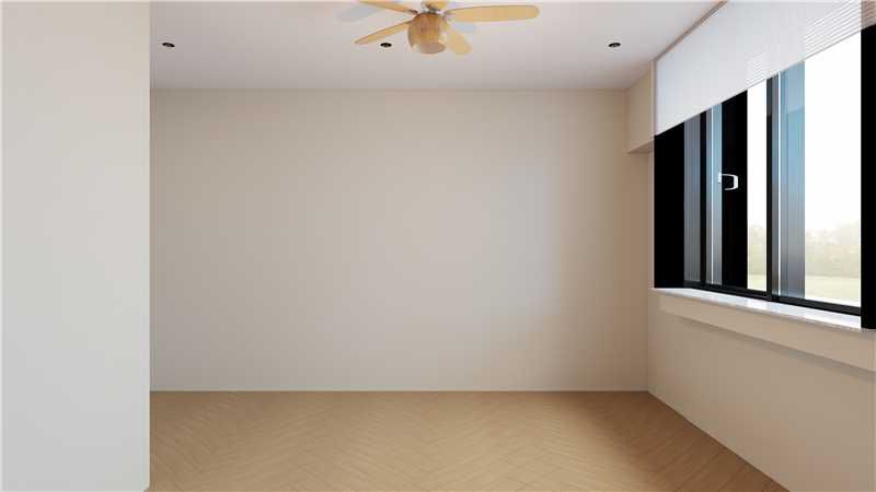 Bedroom — herringbone floor & window seat