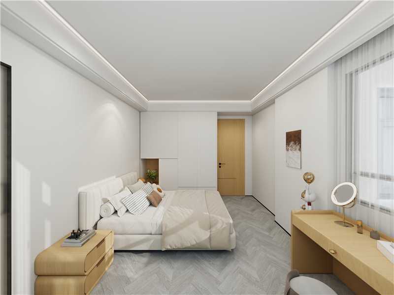 Primary bedroom — wardrobe & vanity