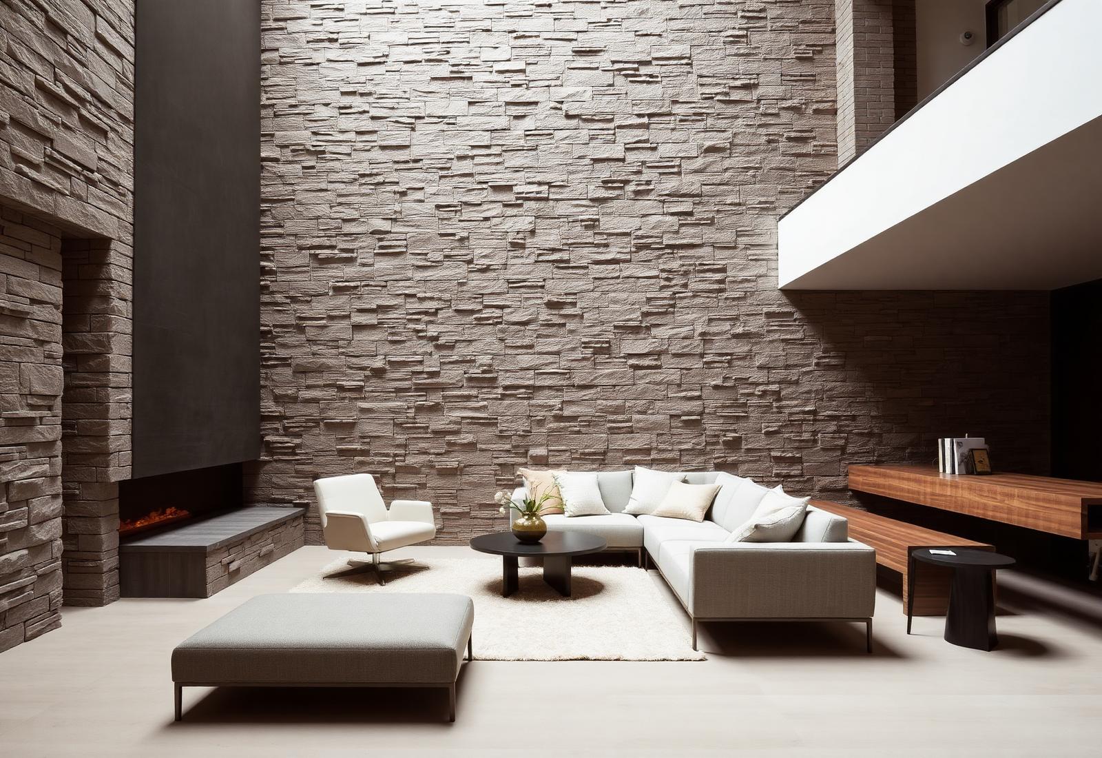 Warm Grey — Stone + accents